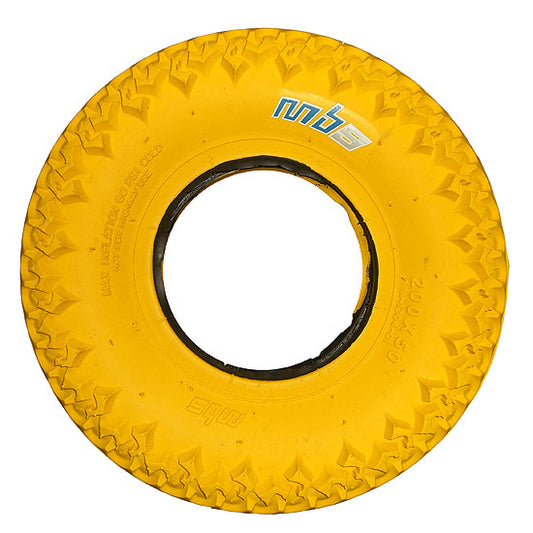 MBS T3 TYRE (1) 8" Yellow 13134