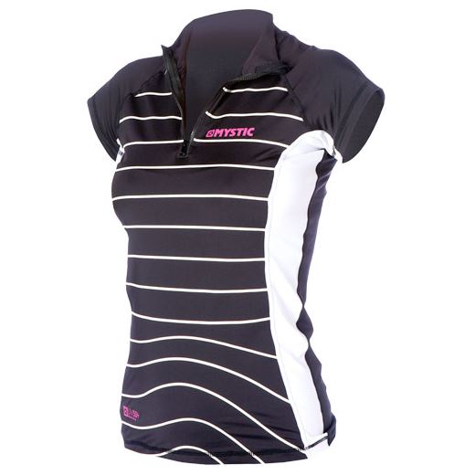 Diva Rash Vest Women Capsleeve Black