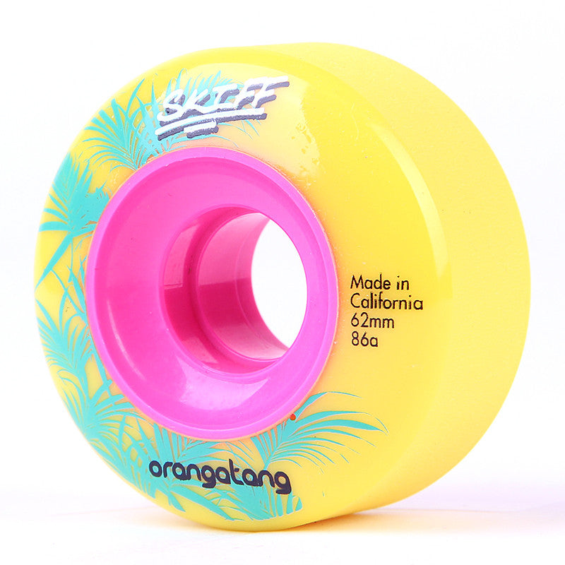 ORANGATANG Skiff Wheels - 86A/62mm yellow (4x)