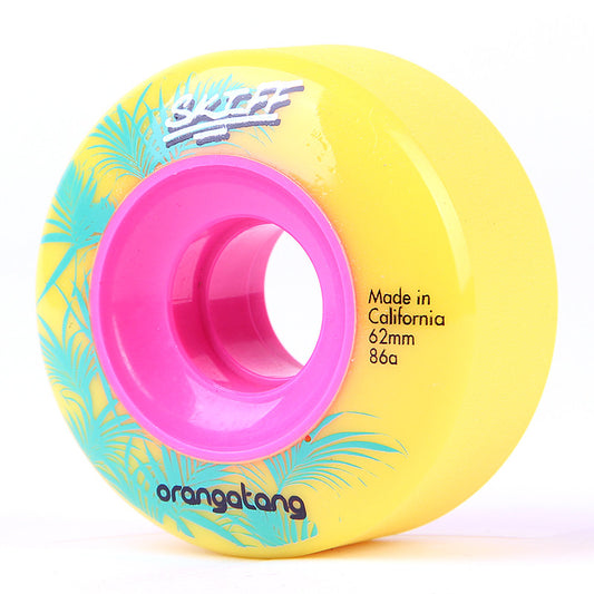 ORANGATANG Skiff Wheels - 86A/62mm yellow (4x)