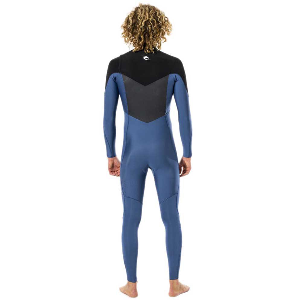 Rip Curl Dawn Patrol 4/3 Chest Zip Wetsuit Wsm9Cm Blue/Black (E5)