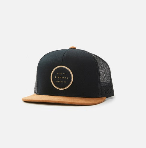 Rip Curl Routine Trucker Cap Black/Tan Ccabr9