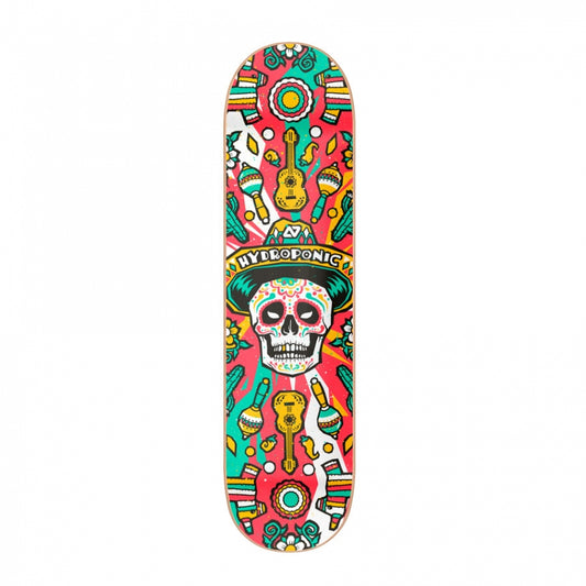 HYDROPONIC-skateboard Deck MEXICAN SKULL RED 8'0