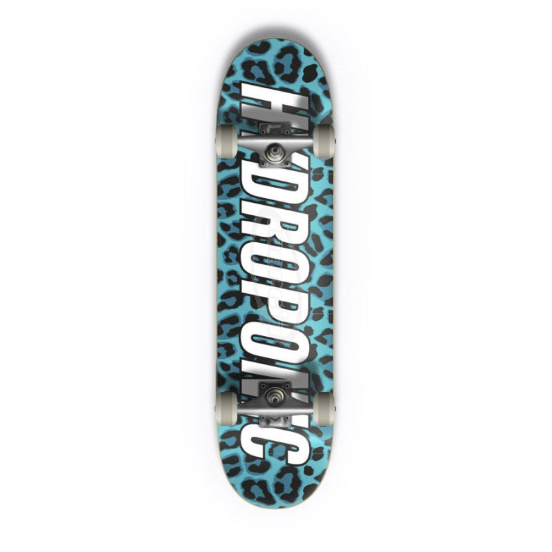 HYDROPONIC Complete Skateboard Leopard Turquoise