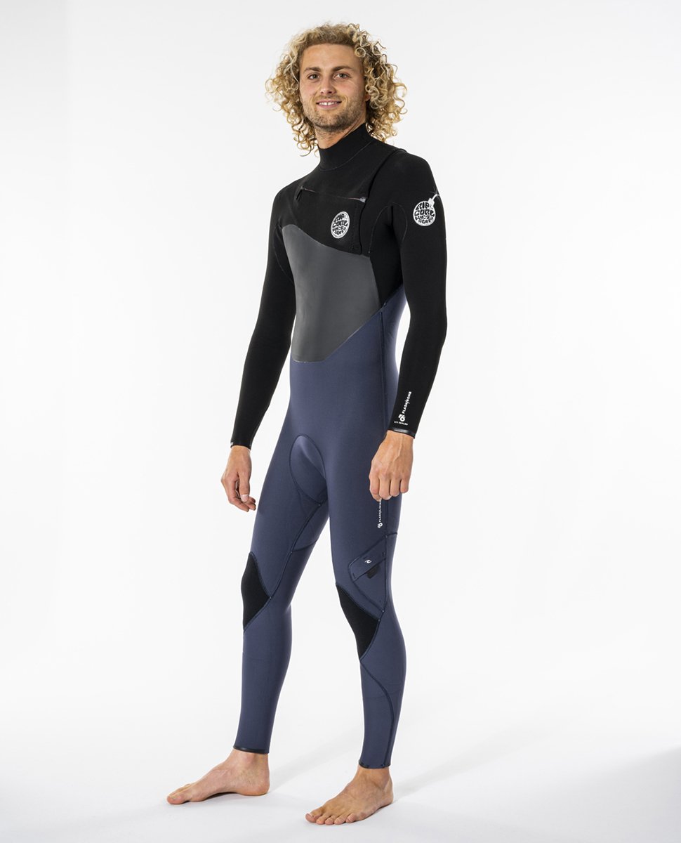 Rip Curl Flashbomb 5/3 C/Zip Stmr Wetsuit 2022 Wstydf - Slate (E6)