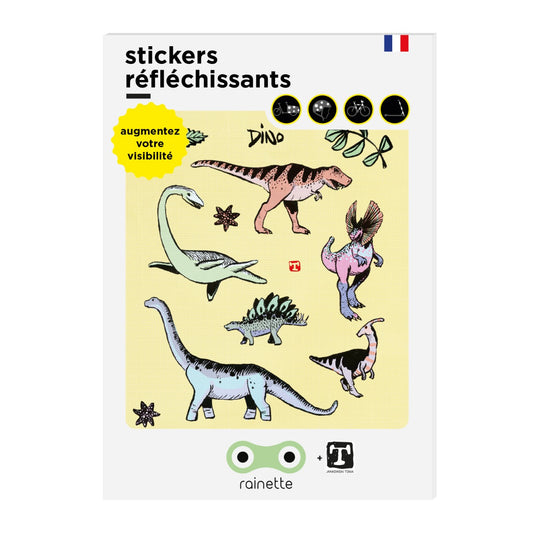 Rainette Reflective Stickers - Dino - BILLY.BE: The Original Boardshop from Brussels