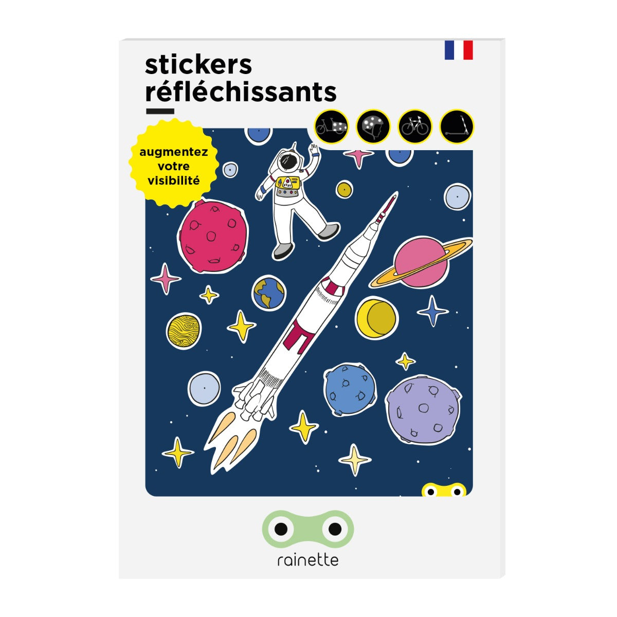 Rainette Reflective Stickers - Espace - BILLY.BE: The Original Boardshop from Brussels