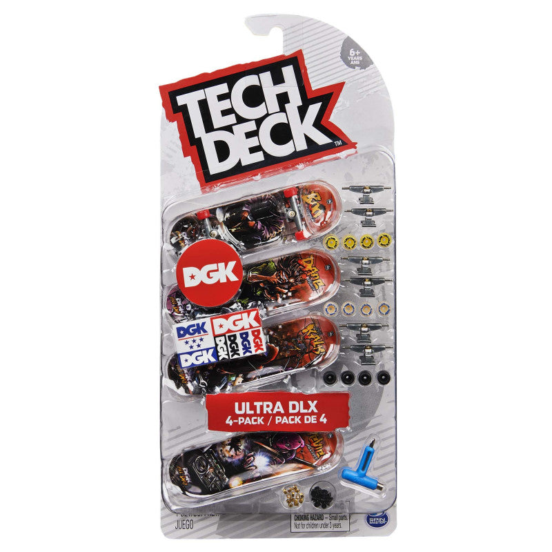 TECH DECK (finger skate) - Pack of 4