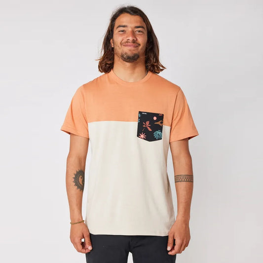 Rip Curl Inda Pocket Short Sleeve Tee 0Flmte - Vintage White