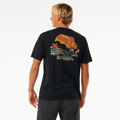 Rip Curl Mason Pipeliner Short Sleeve Tee 0F3Mte - Black