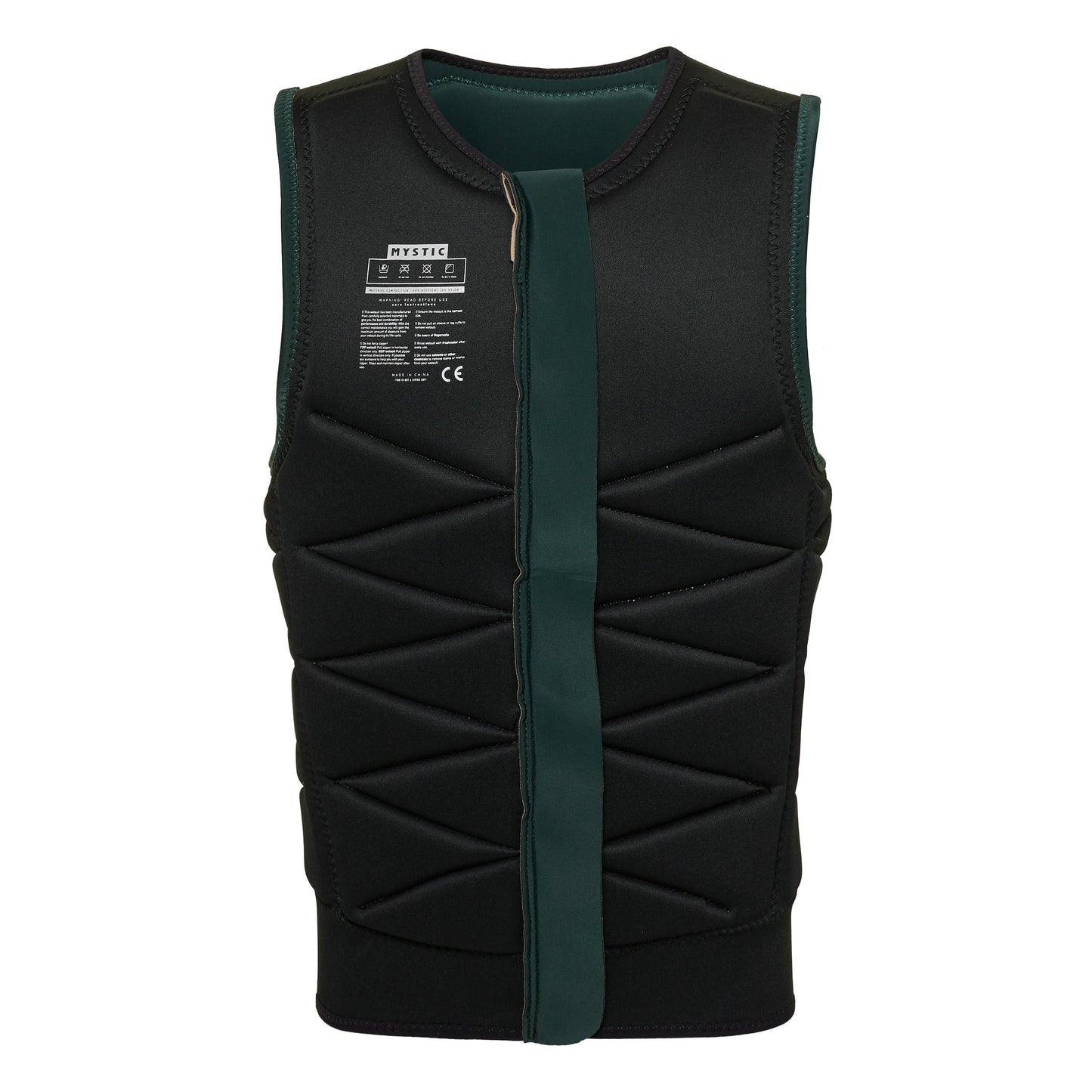 Mystic Outlaw Impact Vest Fzip Wake | Noir