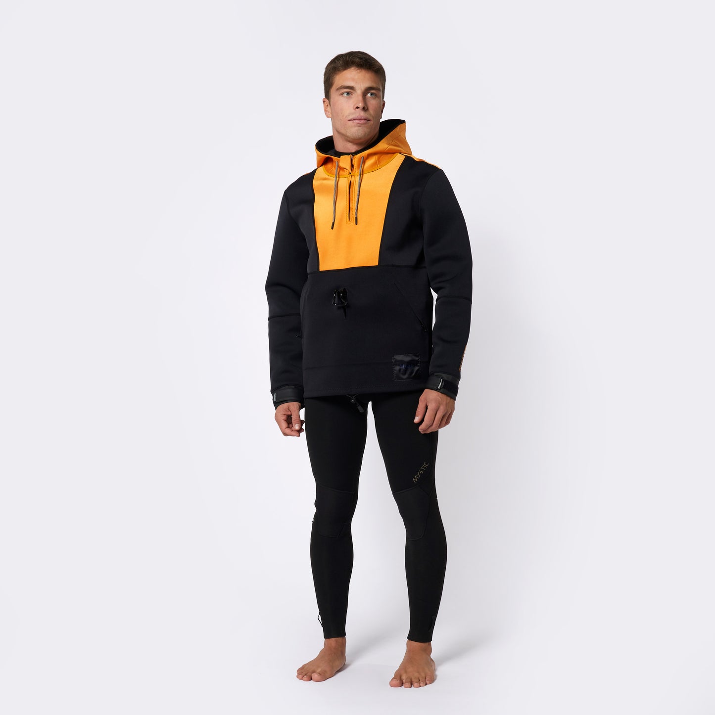 Mystic Fulmar Neoprene Hoodie 3/2mm | Retro Orange