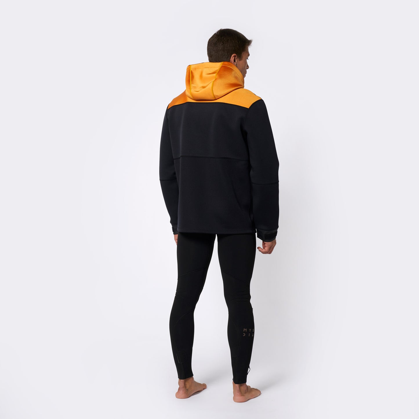 Mystic Fulmar Neoprene Hoodie 3/2mm | Retro Orange