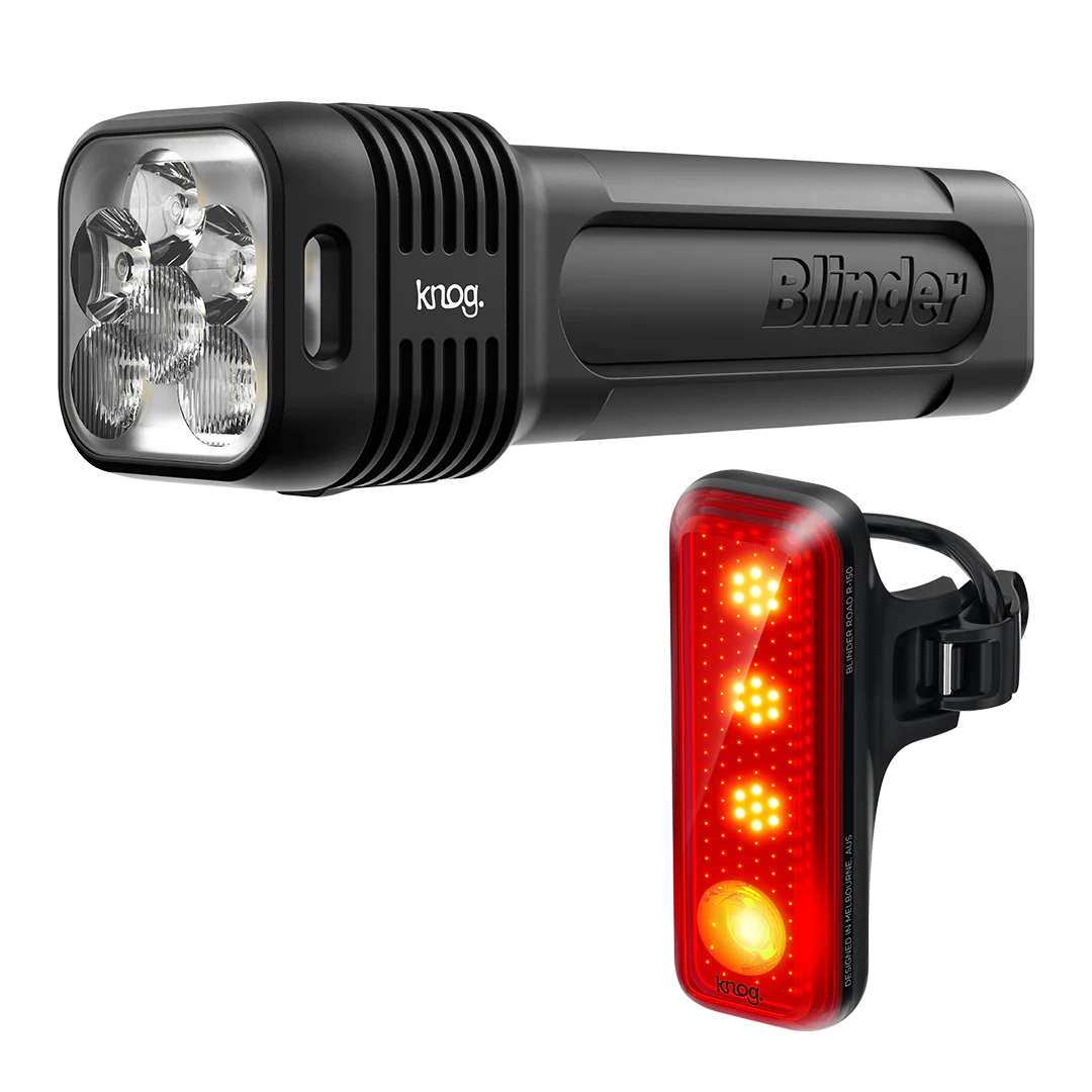 KNOG Blinder Pro 1300 / Blinder R150 Bike Light Set