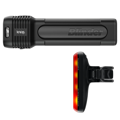 KNOG Blinder Pro 1300 / Blinder R150 Bike Light Set