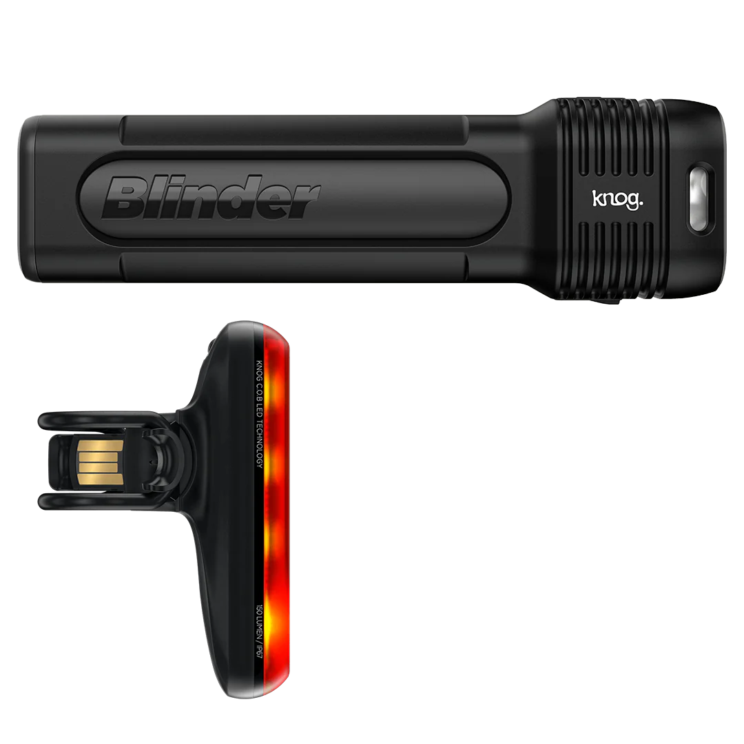 KNOG Blinder Pro 1300 / Blinder R150 Bike Light Set