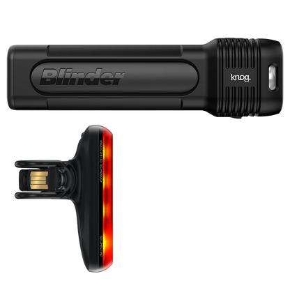 KNOG Blinder Pro 1300 / Blinder R150 Bike Light Set