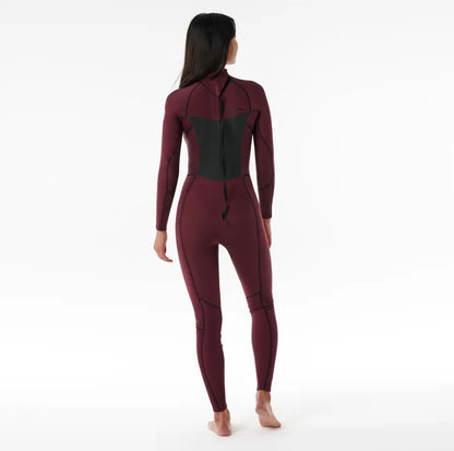 Rip Curl Women Dawn Patrol 4/3 Back Zip Wetsuit Plum 14Zwfs (E5)