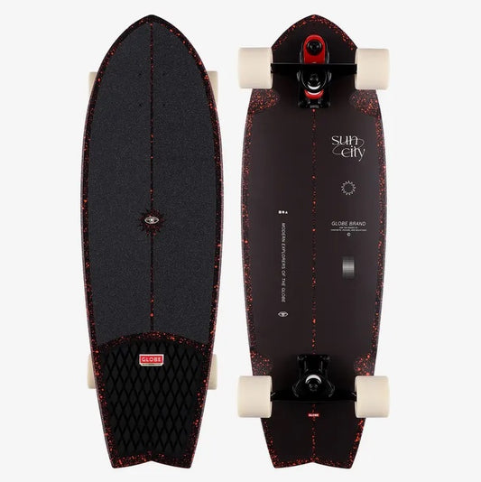 GLOBE Sun City 2 - 30' - Astro Red #10525031SS - Complete Surf Skate