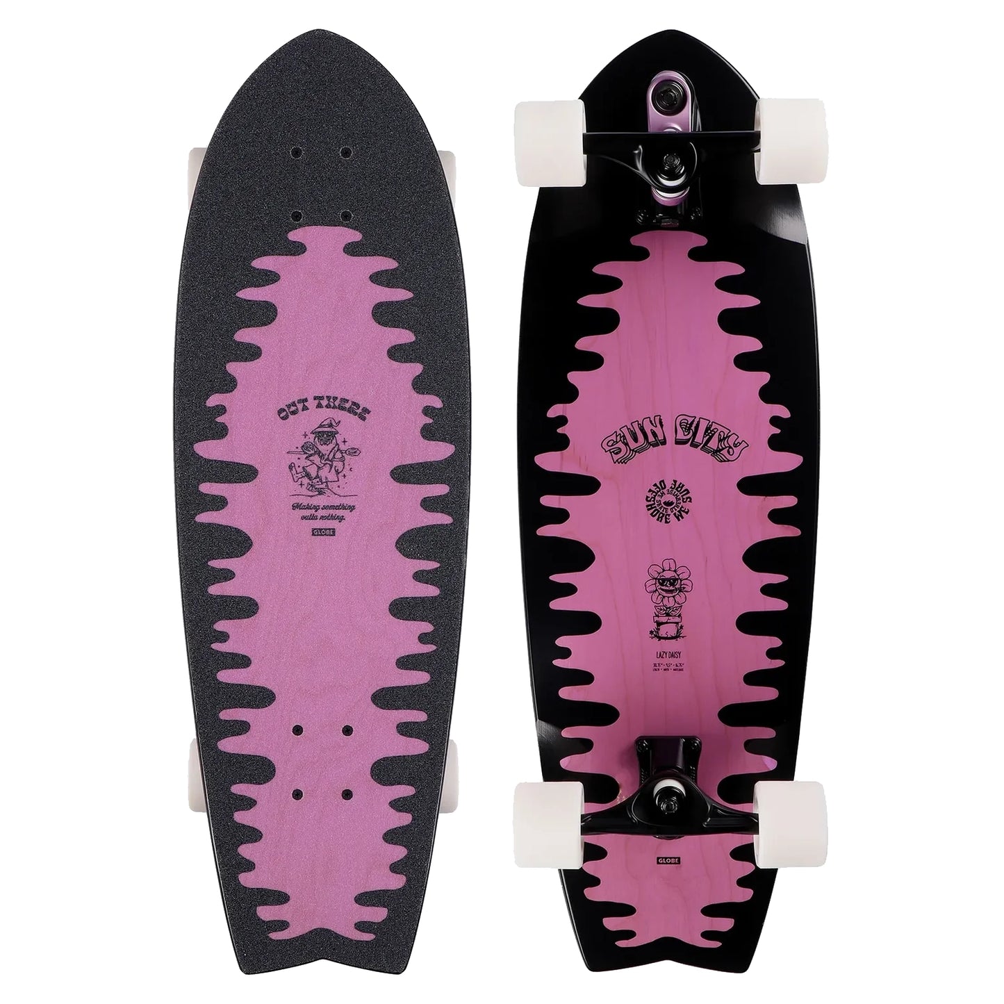 GLOBE Sun City 2 - 30'75 - Lazy Daisy #10525031SS - Complete Surf Skate