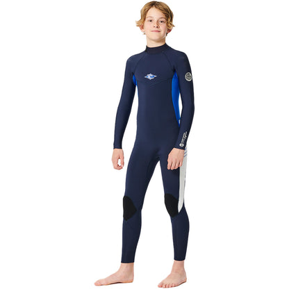 Rip Curl Junior Dawn Patrol 4/3 Back Zip Wetsuit Black 115Gfs (E5)