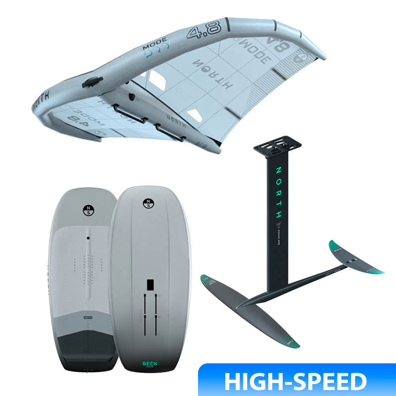 North MODE PRO Wing+SONAR AF/MA850V2+SEEK Foilboard | HIGH SPEED Foil Package