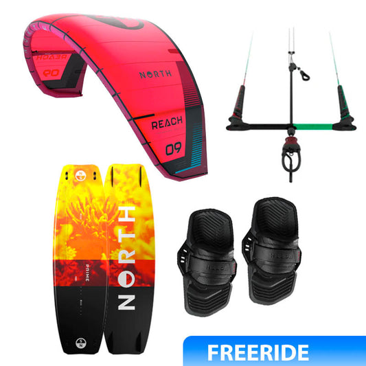 2024 North REACH Freeride Bundle | Red Sea