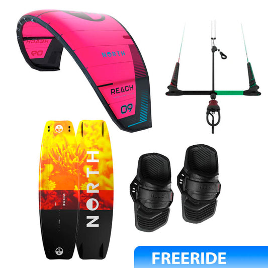 2024 North REACH Freeride Bundle | Rubine Red