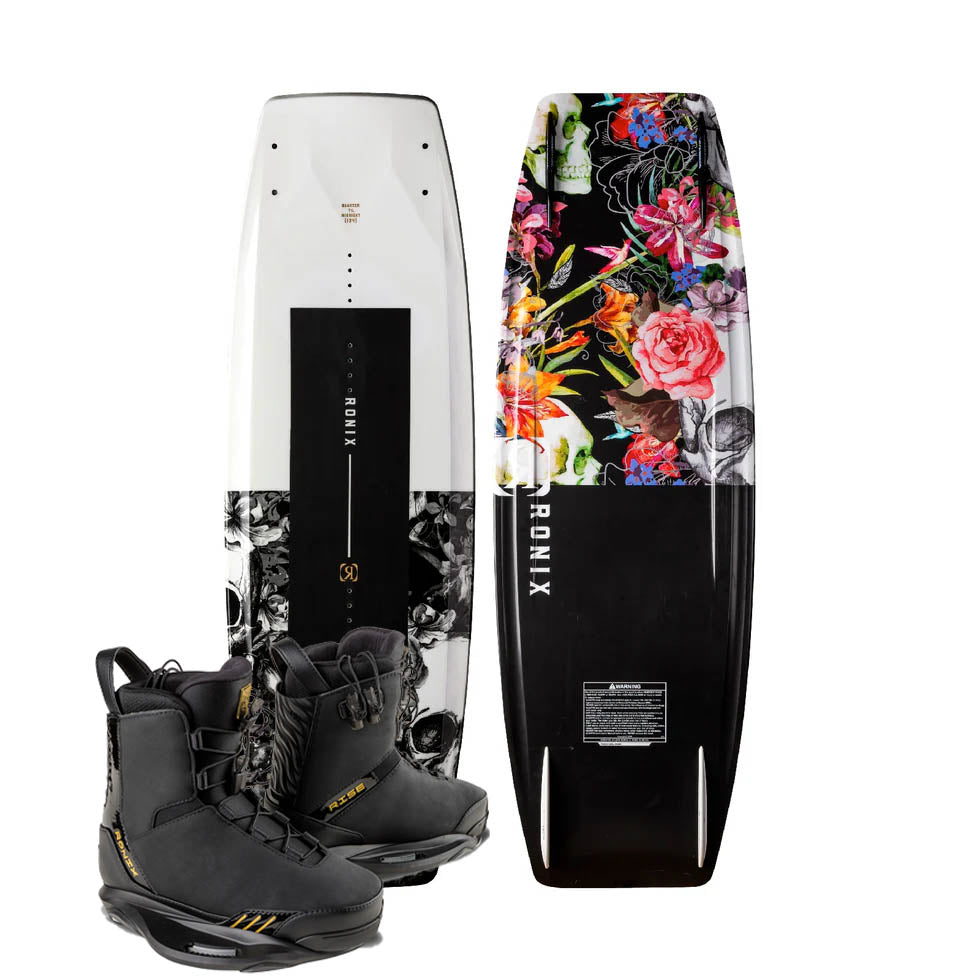 2024 Ronix Quarter 'Til Midnight w/Rise Boots Ladies Bundle