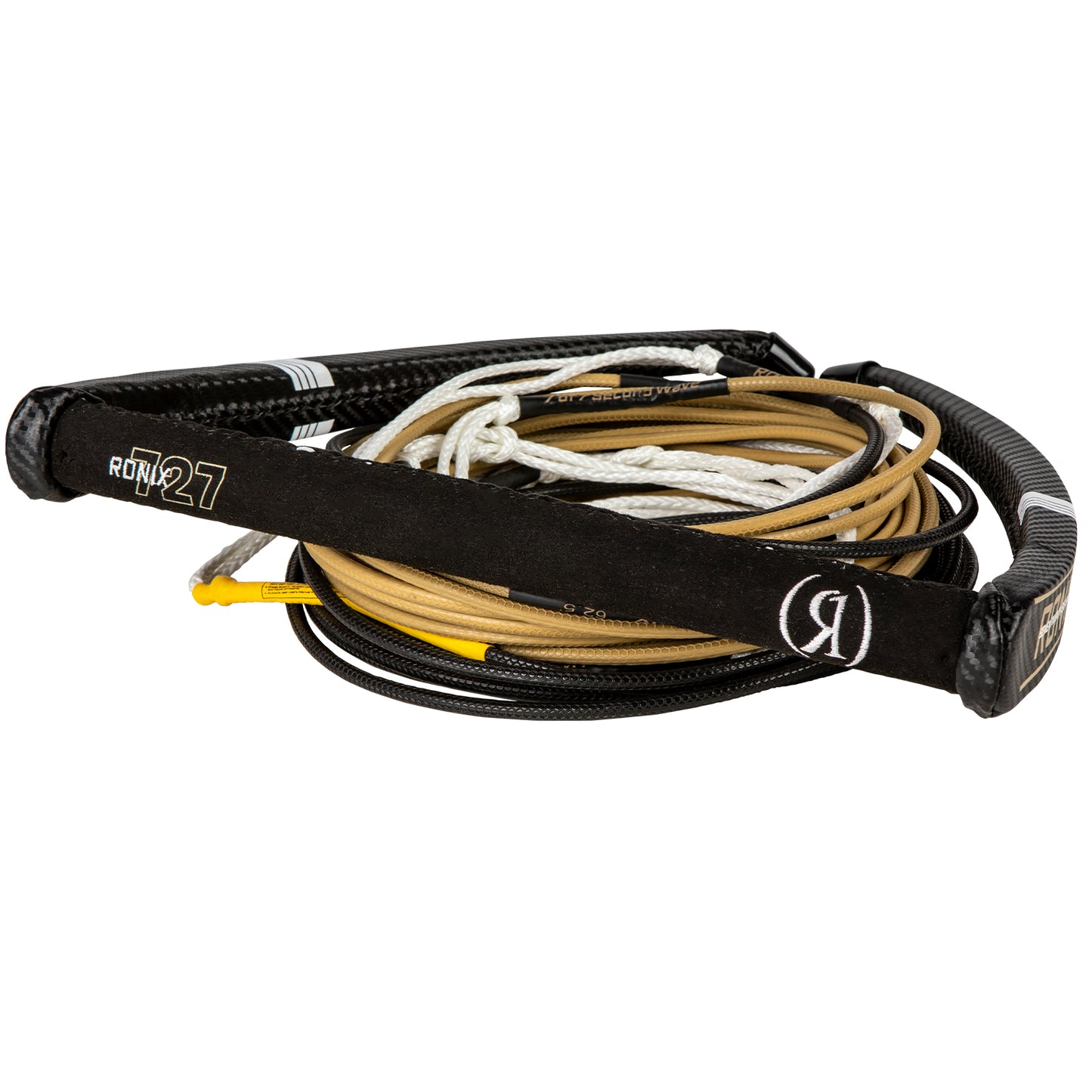 2025 Ronix 727 Pro Foil Combo - 14in. Handle - 77.5ft. 10-Sect. R8 Rope - Black/Gold