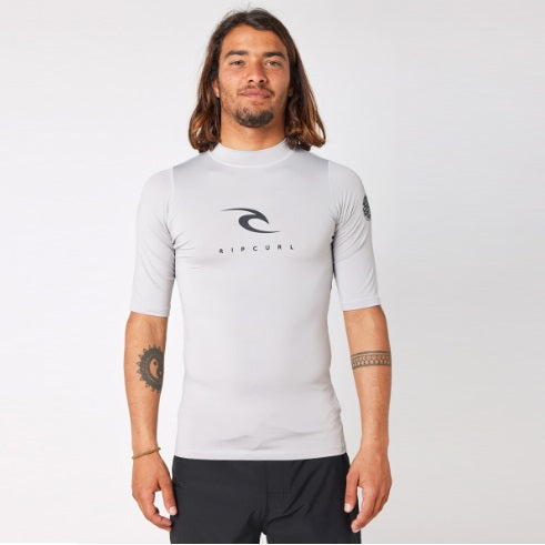 Rip Curl Corps Short Sleeve Uv Tee Light Grey 12Jmrv