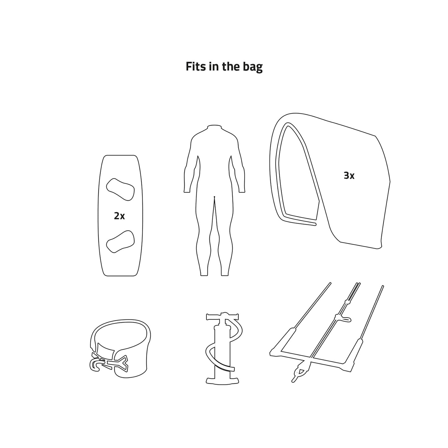 Prolimit Kitesurf Boardbag Golf Stacker Deluxe