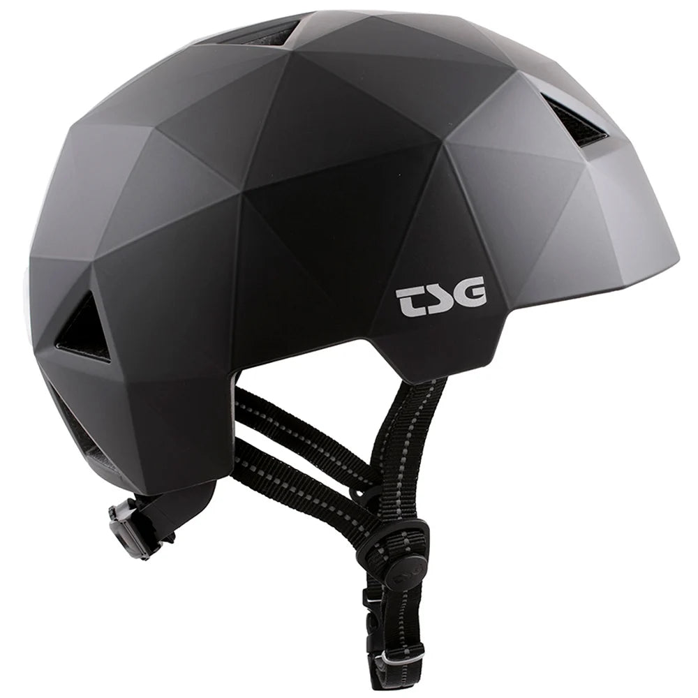 Casque TSG Geo Solid Color - noir satiné 