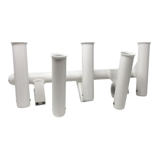 Fishmaster Five Piece Rod Holder - White - Fits 1.90""