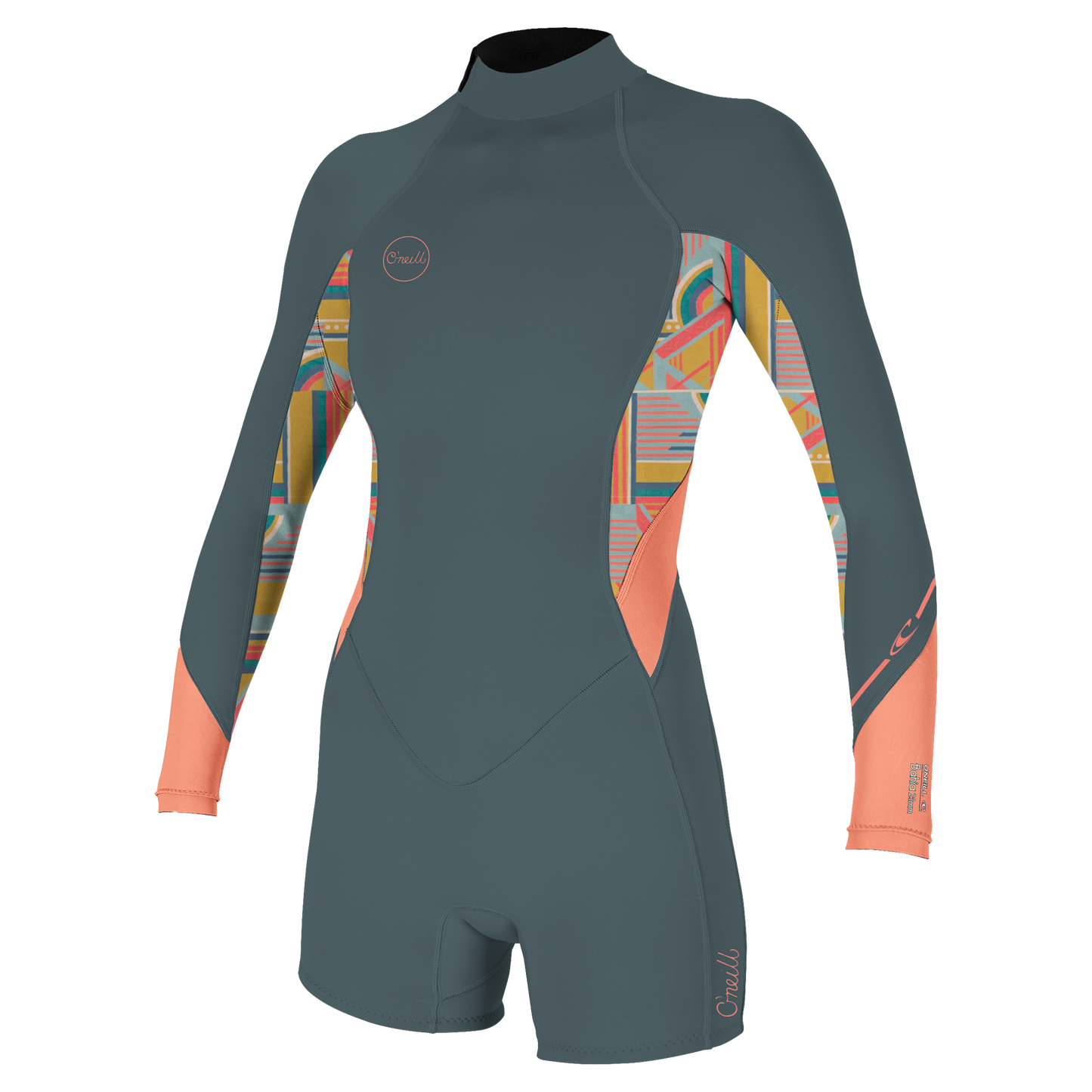 O'Neill Wms Bahia 2/1 Back Zip L/S Spring