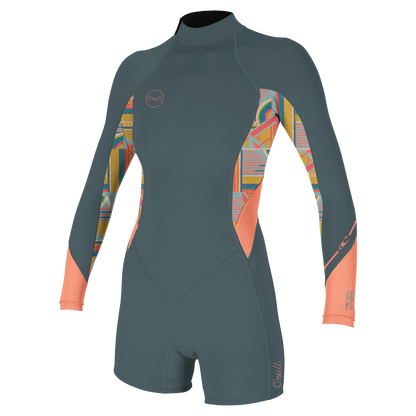 O'Neill Wms Bahia 2/1 Back Zip L/S Spring
