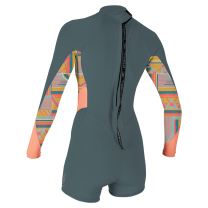 O'Neill Wms Bahia 2/1 Back Zip L/S Spring