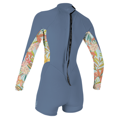 O'Neill Wms Bahia 2/1 Back Zip L/S Spring