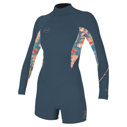 O'Neill Wms Bahia 2/1 Back Zip L/S Spring