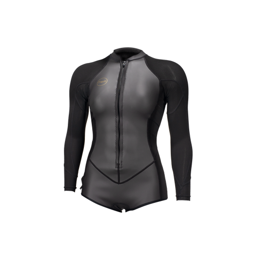O'Neill Wms Bahia 2/1 Front Zip L/S Short Spring