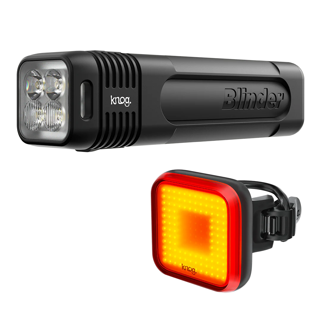 KNOG Blinder Pro 900 / Blinder Rear - Square Bike Light Set