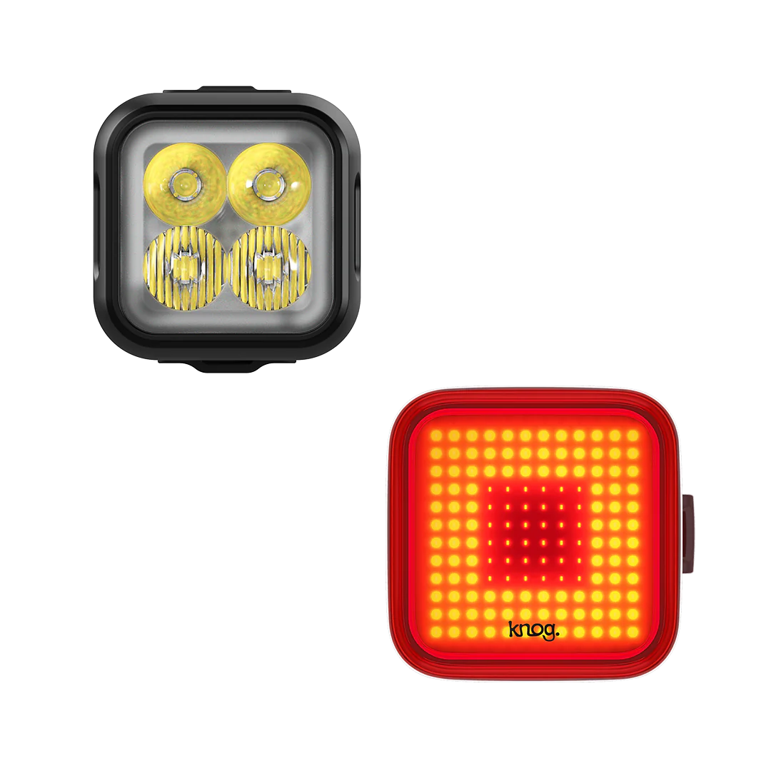 KNOG Blinder Pro 900 / Blinder Rear - Square Bike Light Set