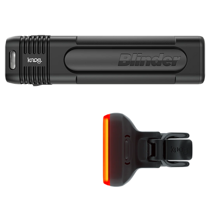 KNOG Blinder Pro 900 / Blinder Rear - Square Bike Light Set