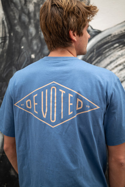 Devoted Printed Diamond Tee 200Gr
