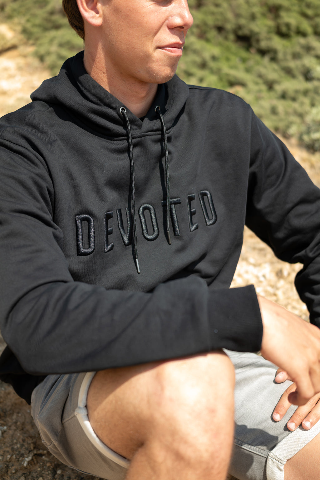 Devoted Puff Embroided Logo Hood