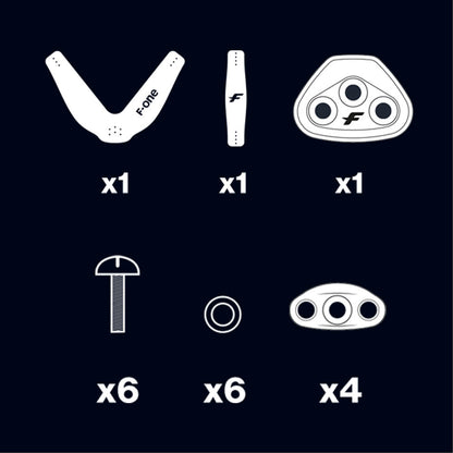 F-One V-STRAPS  Foilboard (x3) M6 Screws