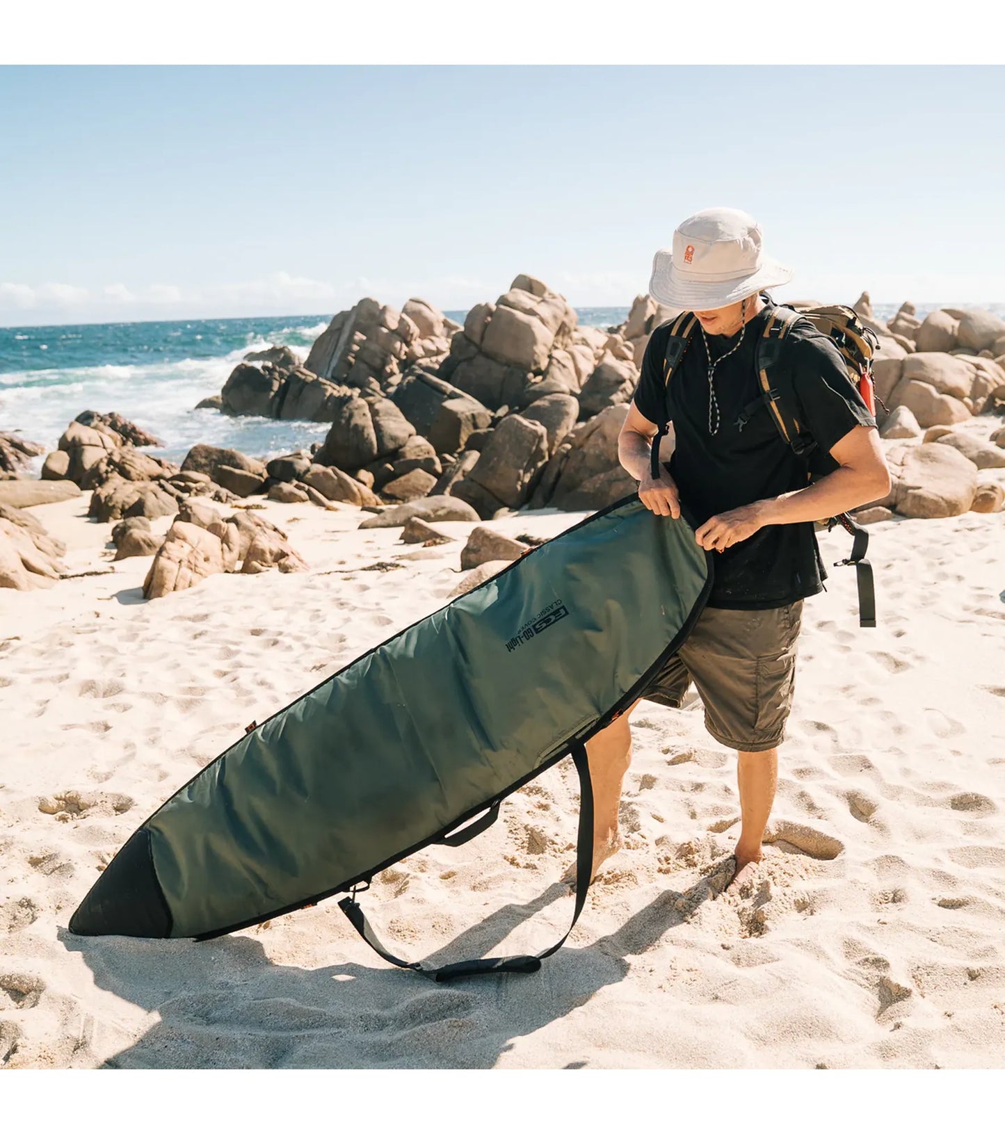 FCS Classic Cover Longboard Board Bag GO-Light