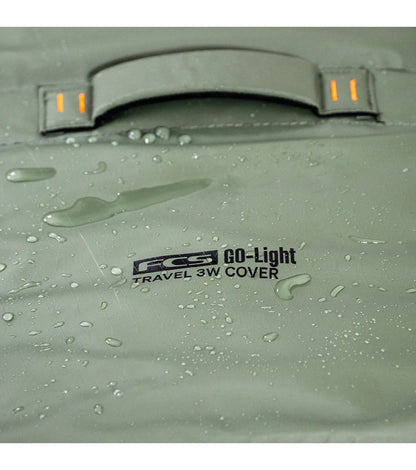 FCS Travel 3 Wheelie Shortboard / Fish Board Bag GO-Light