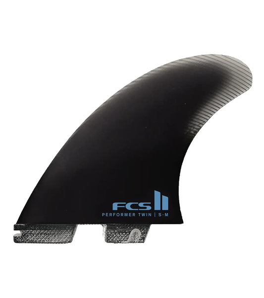 FCS II Performer Twin +1 PG - S-M Black Retail Fins