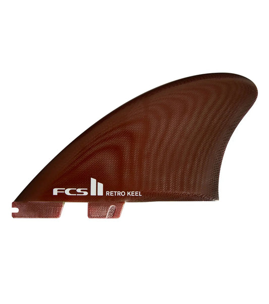 FCS II Retro Keel Performance Glass Twin Fins